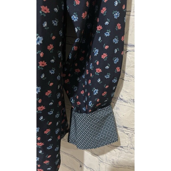 Construct Men’s Slim Fit Floral 4-Way Stretch Performance Long Sleeve Shirt M - Picture 4 of 8